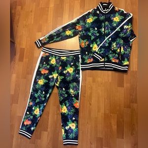 Men’s polo Ralph Lauren floral jogger sweat suit size large new with tag
